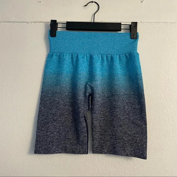 Running Girl ombre blue biker shorts - Picture 12 of 16